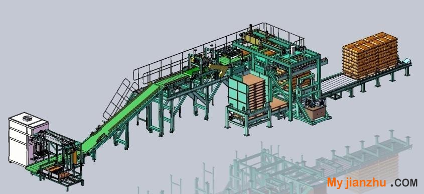 全自动包装推垛生产线