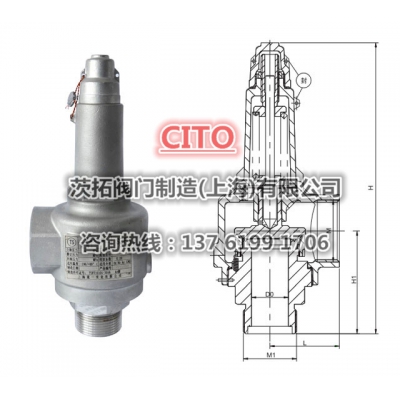 全不锈钢CF8低温介质专用安全阀DAH-25