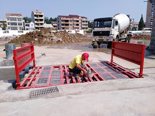 建筑工地无人照看全自动洗车机，平板洗车台，工地洗车槽图3