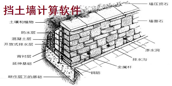 挡土墙计算软件截图