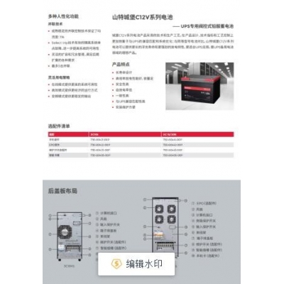 代理商UPS电源大品牌10KVA/9KW山特,易事特,维谛