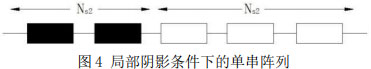 图4 局部阴影条件下的单串阵列